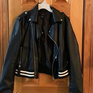 Flattering leather jacket